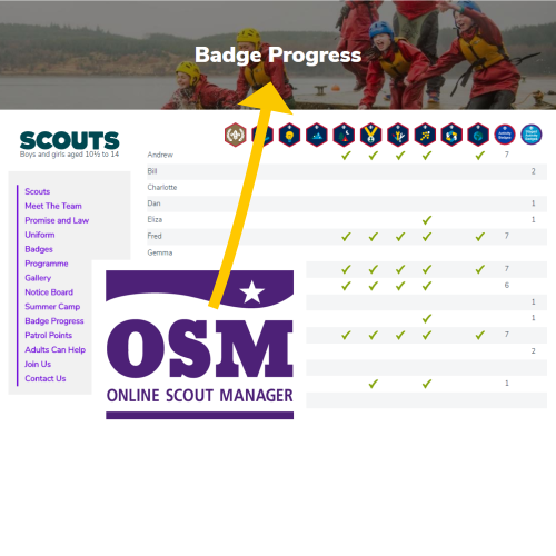 OSM Badge Progress